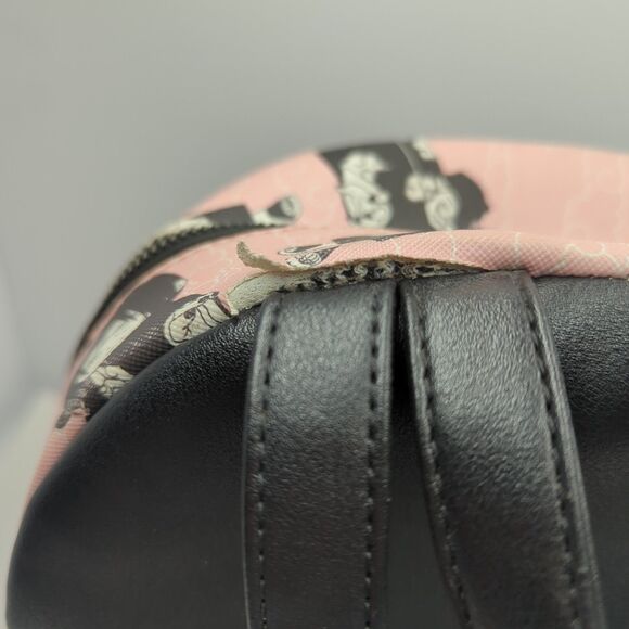 Bioworld Naruto Shippuden Itachi Akatsuki Mini Backpack Pink Faux Leather AOP